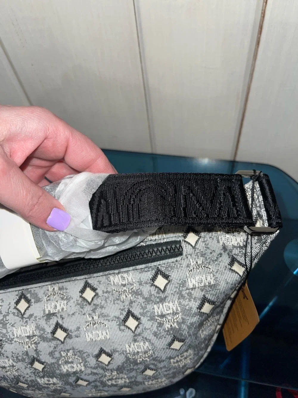 MCM Fursten Belt Bag In Denim Visetos NWT full inclusion - Picture 13 of 16